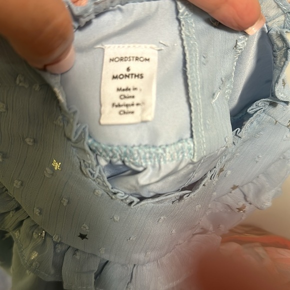 Baby Girl Blue Stars Top/dress in size 6 months - Picture 2 of 2